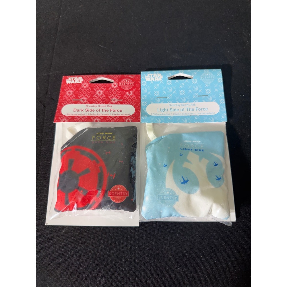 Scentsy Star Wars Scent Pak Set OS Red Blue NEW Dark Light Side Force Bundle